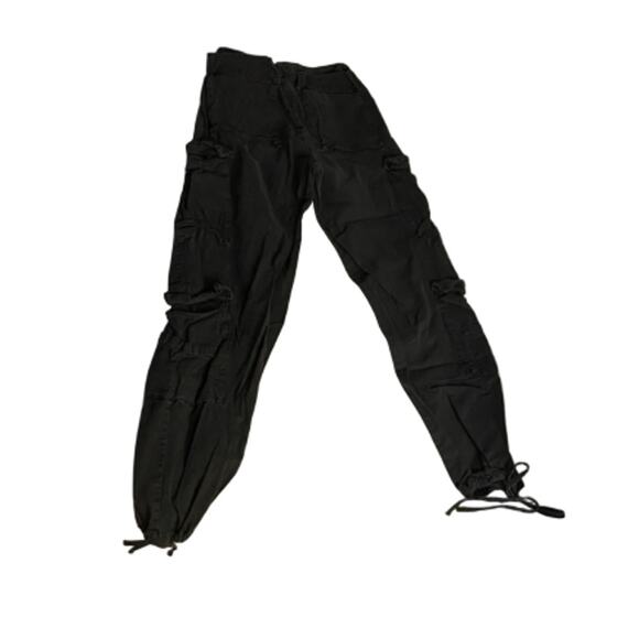 Unbranded Cargo Jogger Pants Utility Streetwear Black XS - Picture 4 of 4